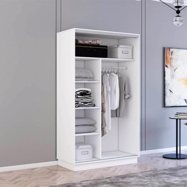 Dulap Mobildor-Lux Fox 180 x 60 x 210 / PAL / Alb photo 2