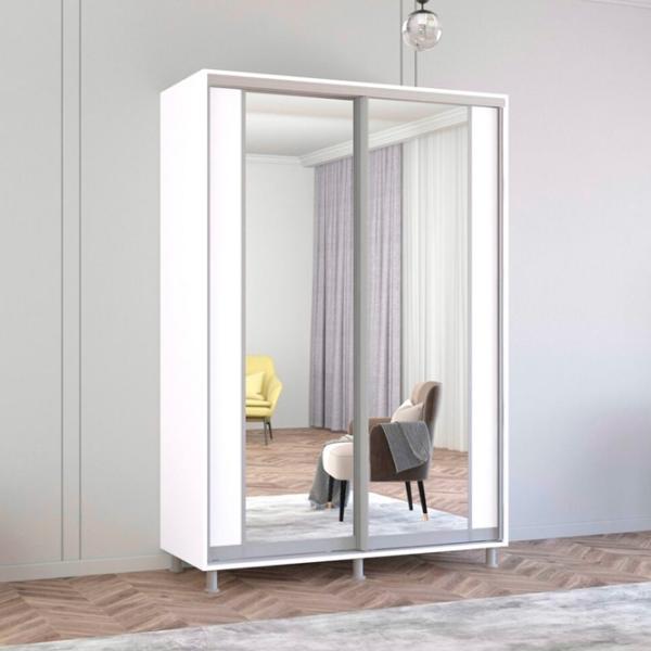 Шкаф Mobildor-Lux ARON P K2 160 x 60см x 200 / ЛДСП / Белый photo 2