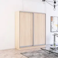 Шкаф Mobildor-Lux Fox 180 x 60см x 240 / ЛДСП / Sonoma photo 3