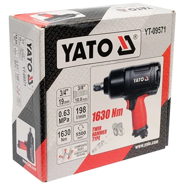 Пневмопистолет Yato YT09571 6.3 бар / Металлик photo 2