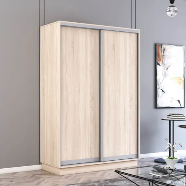 Dulap Mobildor-Lux Fox 130 x 60 x 240 / PAL / Sonoma photo 3