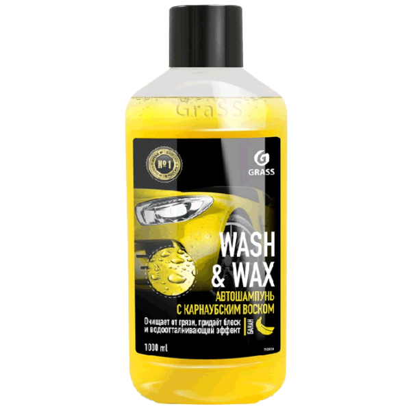Автомобильный шампунь Grass Wash & Wax Жидкость / кузов photo 1