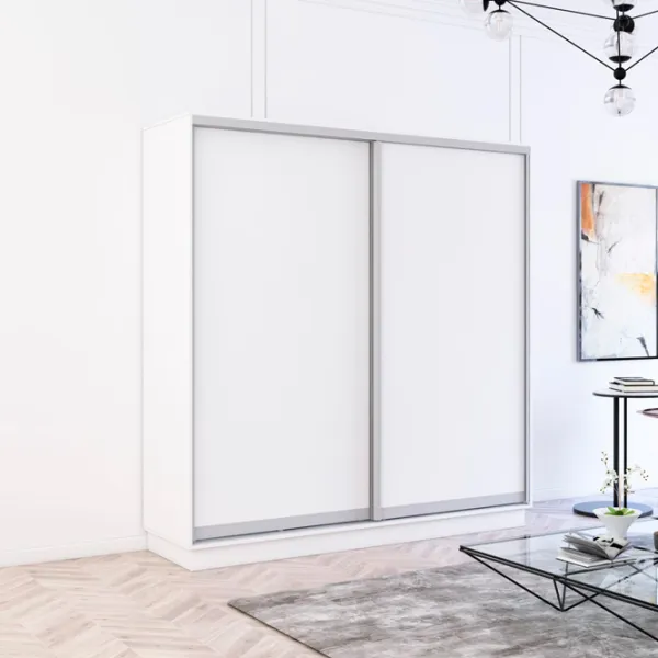 Шкаф Mobildor-Lux Fox 220 x 60см x 210 / ЛДСП / White photo 3