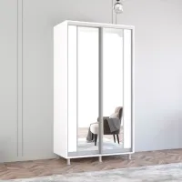 Dulap Mobildor-Lux ARON P K2 120 x 60 x 240 / PAL / Alb photo 2