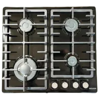 Plită încorporabilă pe gaz Wolser WL-TR 6400 Turbo FFD Oțel emailat / Black