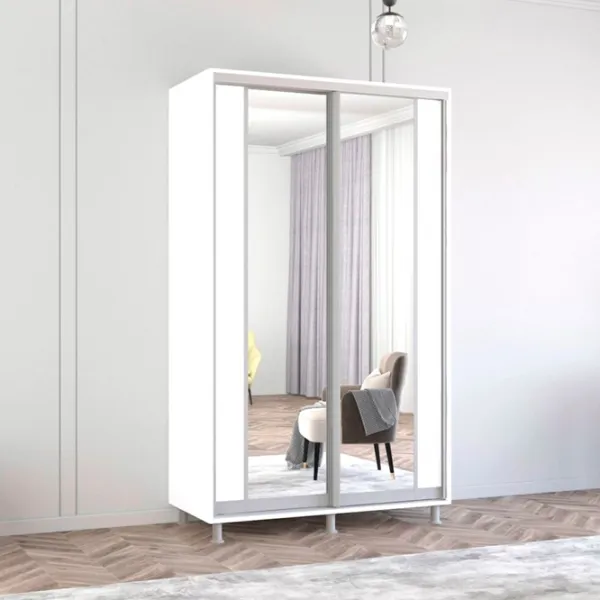 Шкаф Mobildor-Lux ARON P K2 140 x 60см x 240 / ЛДСП / Белый photo 2