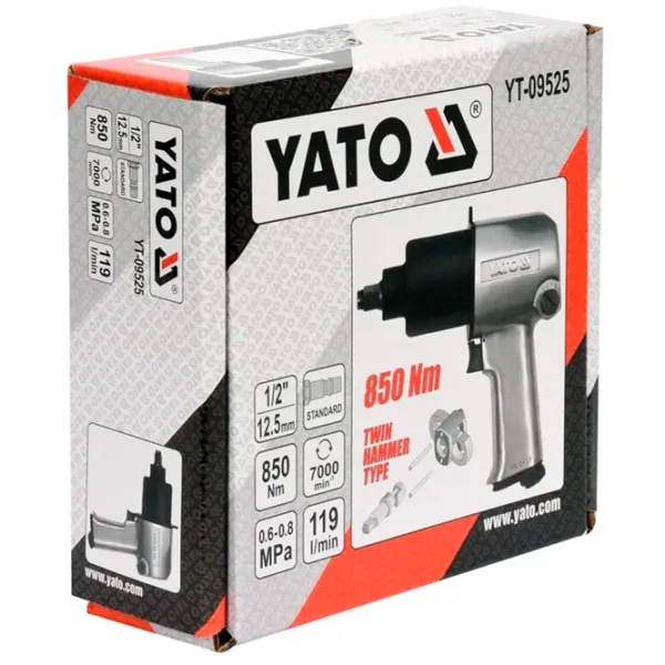 Пневмопистолет Yato YT09525 6.3 бар / Металлик photo 2