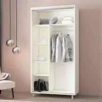 Dulap Mobildor-Lux ARON P K2 180 x 60 x 240 / PAL / Alb photo 3