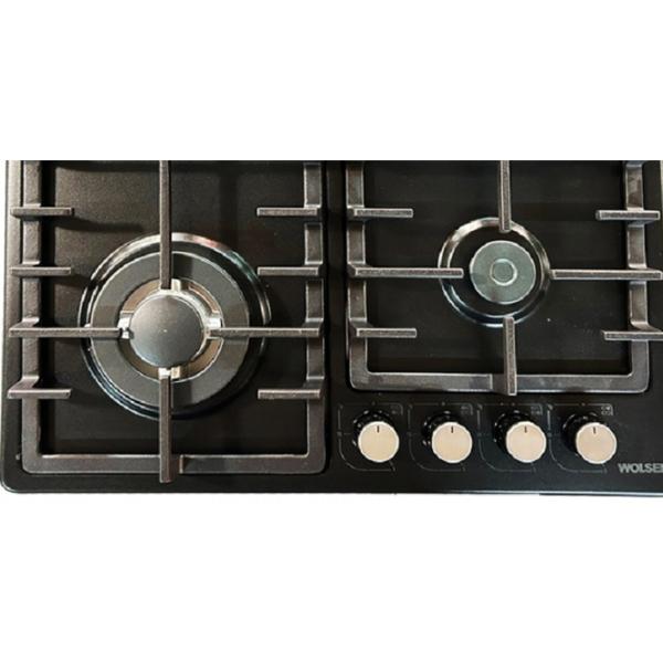 Plită încorporabilă pe gaz Wolser WL-TR 6400 Turbo FFD Oțel emailat / Black photo 2 Plită încorporabilă pe gaz Wolser WL-TR 6400 Turbo FFD Oțel emailat / Black photo 2