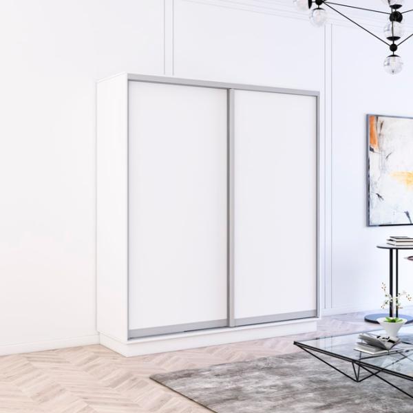 Шкаф Mobildor-Lux Fox 170 x 60см x 200 / ЛДСП / White photo 3