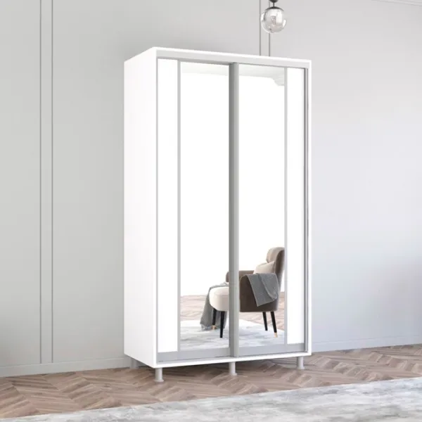 Шкаф Mobildor-Lux ARON P K2 120 x 60см x 230 / ЛДСП / Белый photo 2