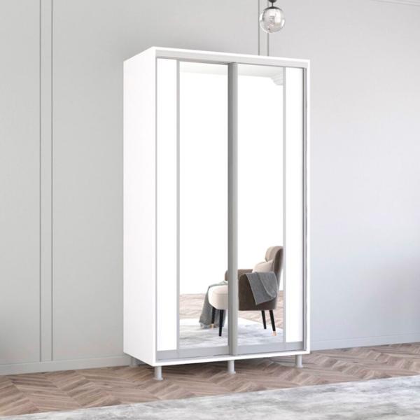 Шкаф Mobildor-Lux ARON P K2 120 x 60см x 230 / ЛДСП / Белый photo 2