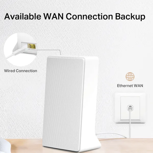 Wi-Fi Роутер Mercusys MB130-4G 300 Мбит/с / 867 Мбит/с / Белый photo 4