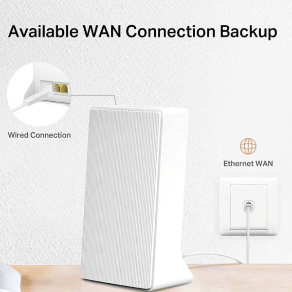 Wi-Fi Роутер Mercusys MB130-4G 300 Мбит/с / 867 Мбит/с / Белый photo 4