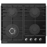 Plită încorporabilă pe gaz Wolser WL-BRD 6400 GBN FFD Sticlă călită / Black