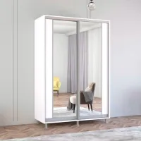 Dulap Mobildor-Lux ARON P K2 160 x 60 x 230 / PAL / Alb photo 3