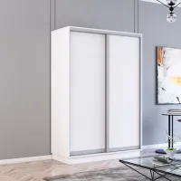 Шкаф Mobildor-Lux Fox 140 x 60см x 210 / ЛДСП / White photo 2