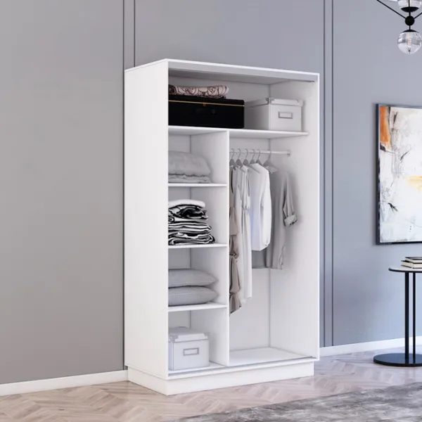 Dulap Mobildor-Lux Fox 150 x 60 x 230 / PAL / White photo 3