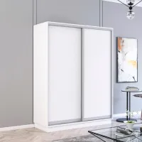 Шкаф Mobildor-Lux Fox 140 x 60см x 230 / ЛДСП / White photo 2