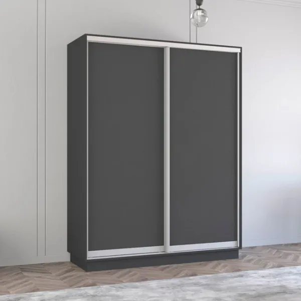 Шкаф Mobildor-Lux Fox 150 x 60см x 200 / ЛДСП / Antracit photo 3