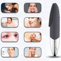 Aparat de curățare a feței Ultrasonic DL001 Black photo 3