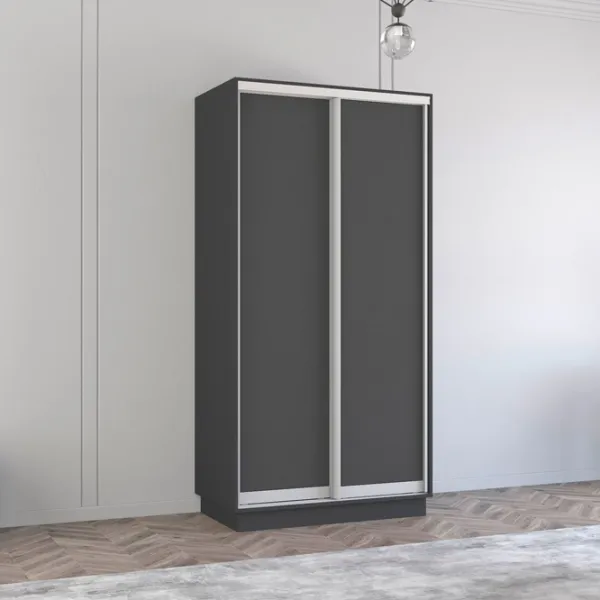 Шкаф Mobildor-Lux Fox 100 x 60см x 230 / ЛДСП / Antracit photo 2 Шкаф Mobildor-Lux Fox 100 x 60см x 230 / ЛДСП / Antracit photo 2