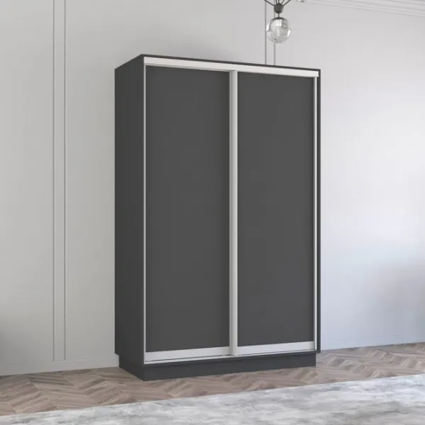 Шкаф Mobildor-Lux Fox 140 x 60см x 240 / ЛДСП / Antracit photo 3