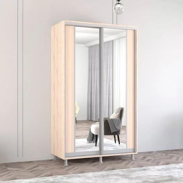 Шкаф Mobildor-Lux Aron K2 140 x 60см x 230 / ЛДСП / Sonoma photo 2