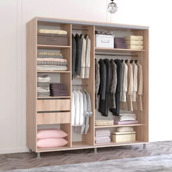 Dulap Mobildor-Lux Aron K2 190 x 60 x 210 / PAL / Sonoma photo 2