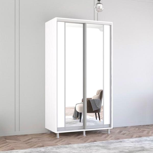 Шкаф Mobildor-Lux Aron K2 110 x 60см x 240 / ЛДСП / Белый photo 2