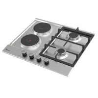 Plită încorporabilă pe gaz Tornado BRD60 2G2E Inox / Inox photo 2