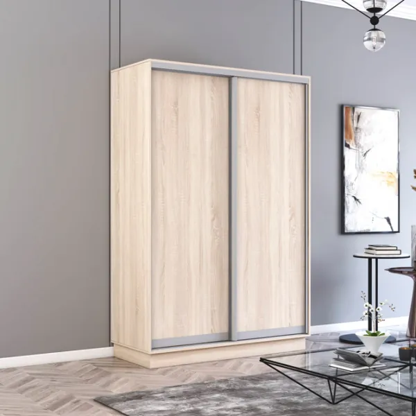 Шкаф Mobildor-Lux Fox 130 x 60см x 200 / ЛДСП / Sonoma photo 2