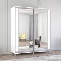 Dulap Mobildor-Lux Aron K2 210 x 60 x 240 / PAL / Alb photo 2