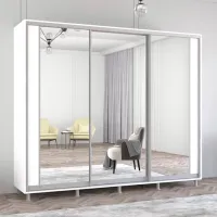 Dulap Mobildor-Lux Aron K2 240 x 60 x 240 / PAL / Alb photo 3