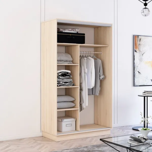 Dulap Mobildor-Lux Fox 150 x 60 x 210 / PAL / Sonoma photo 3