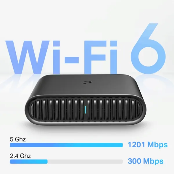 Wi-Fi Router TP-Link TL-WR1502X 300 Mbit/s / 1201 Mbit/s / Black photo 3