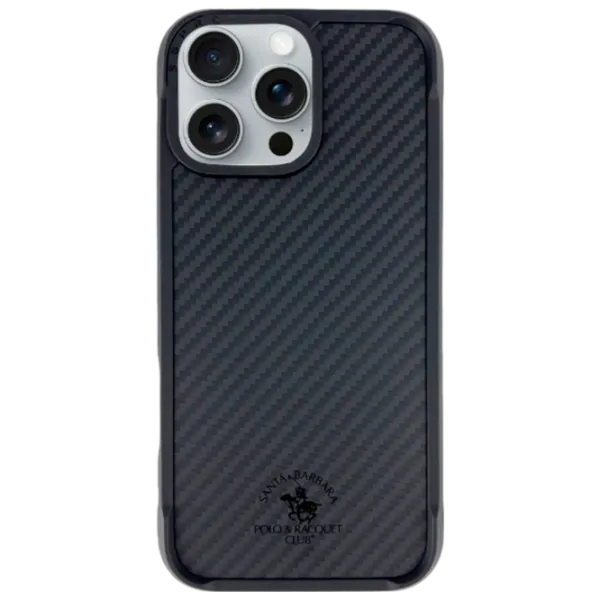 Husă pentru smartphone Apple iPhone 16 Pro Santa Barbara Polo & Racquet Club / Back / TPU / Dark Gray photo 1
