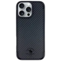Husă pentru smartphone Apple iPhone 16 Pro Santa Barbara Polo & Racquet Club / Back / TPU / Dark Gray