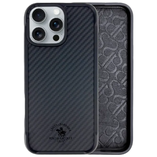 Husă pentru smartphone Apple iPhone 16 Pro Santa Barbara Polo & Racquet Club / Back / TPU / Dark Gray photo 2