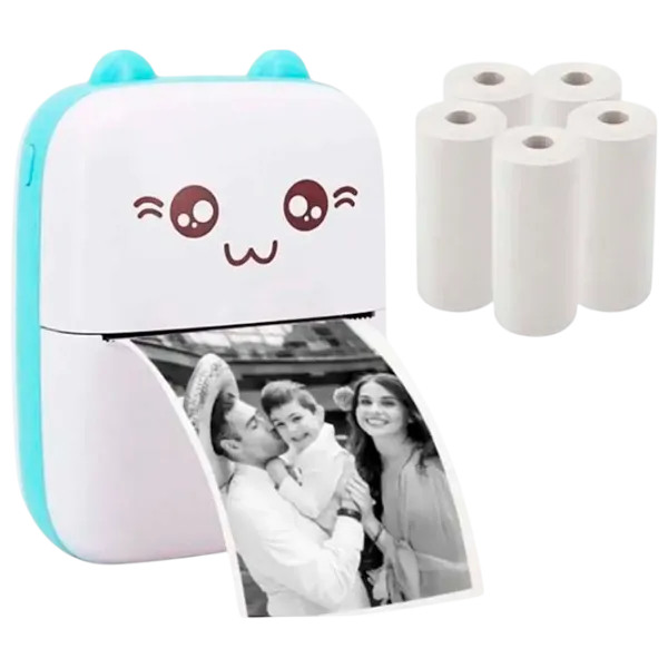 Hârtie de schimb Eschen Thermal Mini Printer Self-adhesive Paper Hârtie / White photo 4