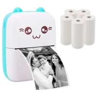 Hârtie de schimb Eschen Thermal Mini Printer Self-adhesive Paper Hârtie / White photo 4