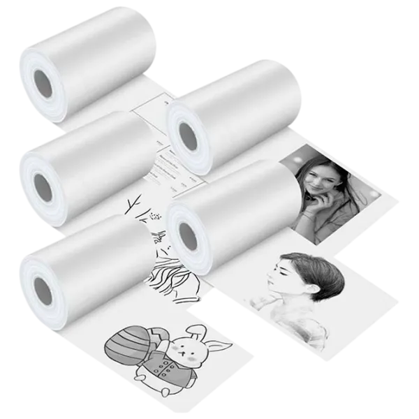 Бумага для замены Eschen Thermal Mini Printer Printing Paper Hârtie / Белый photo 1