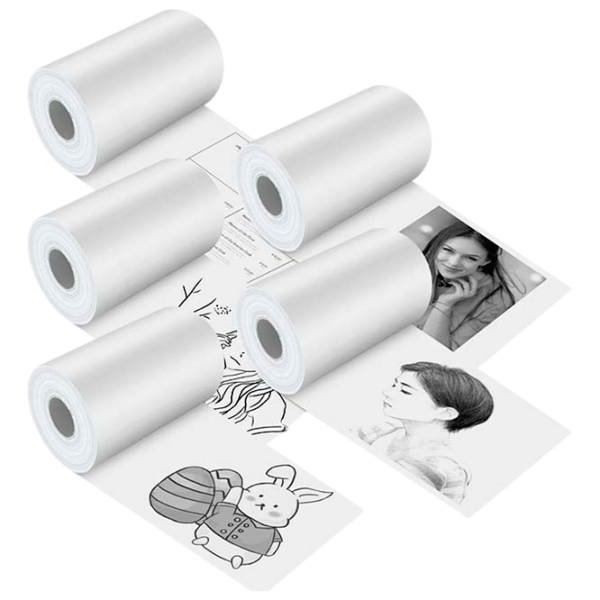 Бумага для замены Eschen Thermal Mini Printer Printing Paper Hârtie / Белый photo 1