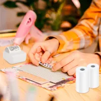 Hârtie de schimb Eschen Thermal Mini Printer Printing Paper Hârtie / White photo 3