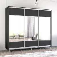 Dulap Mobildor-Lux Aron 240 x 60 x 220 / PAL / Antracit photo 3