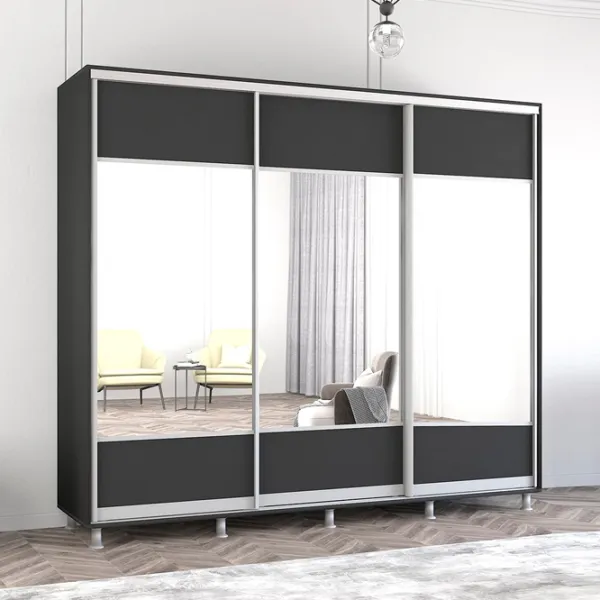 Шкаф Mobildor-Lux Aron 250 x 60см x 220 / ЛДСП / Antracit photo 3