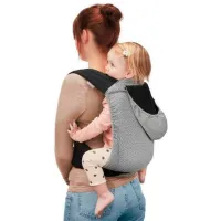 Marsupiu pentru copii KinderKraft Adoree Mei Tai (5902533918331) 16 kg / Gray photo 4