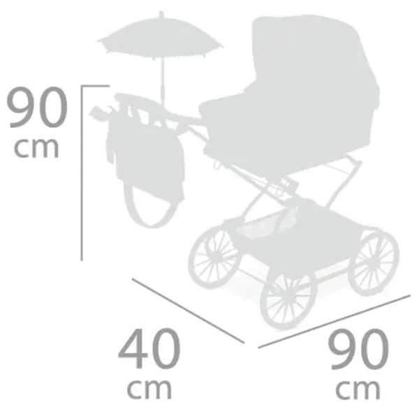 Cărucior pentru păpuși DeCuevas Vintage 82044  Pentru plimbare / 3+ photo 4