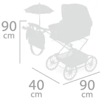 Cărucior pentru păpuși DeCuevas Vintage 82044 Pentru plimbare / 3+ photo 4