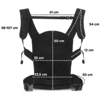 Переноска для детей KinderKraft Huggy (5902533914432) 20 кг / Flora photo 3